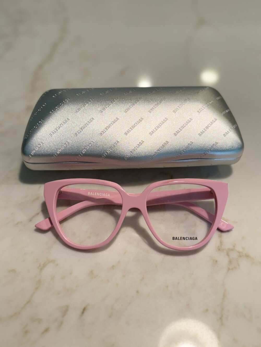 Balenciaga Pink Eyeglasses